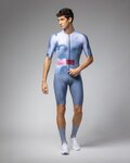 ALÉ Cyklistický dres s krátkym rukávom - SOUND PR-E - biela/modrá