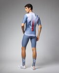ALÉ Cyklistický dres s krátkym rukávom - SOUND PR-E - biela/modrá