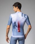 ALÉ Cyklistický dres s krátkym rukávom - SOUND PR-E - biela/modrá