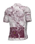 ALÉ Cyklistický dres s krátkym rukávom - MARBLE PR-E - biela/červená