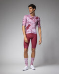ALÉ Cyklistický dres s krátkym rukávom - MARBLE PR-E - biela/červená