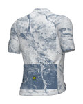 ALÉ Cyklistický dres s krátkym rukávom - MARBLE PR-E - biela/modrá