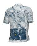 ALÉ Cyklistický dres s krátkym rukávom - MARBLE PR-E - biela/modrá