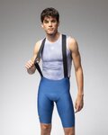 ALÉ Cyklistické nohavice krátke s trakmi - R-EV1 VOLTAGE - modrá