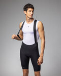 ALÉ Cyklistické nohavice krátke s trakmi - SPEEDFONDO LIGHT R-EV1 - čierna