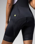ALÉ Cyklistické nohavice krátke s trakmi - STRADA 2.0 PR-E - čierna