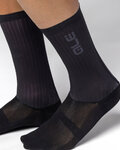 ALÉ Cyklistické ponožky klasické - FLUIDA - čierna