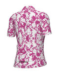ALÉ Cyklistický dres s krátkym rukávom - ESSENZA PRAGMA - biela/ružová
