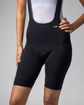 ALÉ Cyklistické nohavice krátke s trakmi - WATT 3.6 R-EV1 - čierna