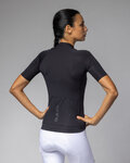 ALÉ Cyklistický dres s krátkym rukávom - COLOR BLOCK PRAGMA - čierna