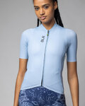 ALÉ Cyklistický dres s krátkym rukávom - COLOR BLOCK PRAGMA - svetlo modrá