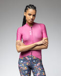 ALÉ Cyklistický dres s krátkym rukávom - PRAGMA COLOR BLOCK - ružová