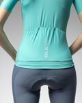 ALÉ Cyklistický dres s krátkym rukávom - PRAGMA COLOR BLOCK - tyrkysová