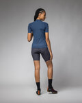 ALÉ Cyklistický dres s krátkym rukávom - COLOR BLOCK OFF ROAD PRAGMA - modrá