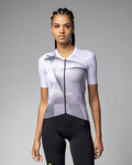 ALÉ Cyklistický dres s krátkym rukávom - SPRINTER R-EV1 - biela/fialová/šedá