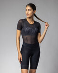 ALÉ Cyklistické tričko s krátkym rukávom - FOLLOW MW INTIMO - čierna