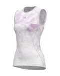 ALÉ Cyklistické tričko bez rukávov - ATMOSFERA INTIMO - biela/svetlo modrá