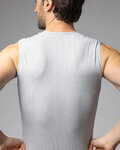 ALÉ Cyklistické tričko bez rukávov - STEAM INTIMO - biela