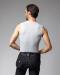 ALÉ Cyklistické tričko bez rukávov - STEAM INTIMO - biela