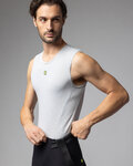 ALÉ Cyklistické tričko bez rukávov - STEAM INTIMO - biela