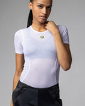 ALÉ Cyklistické tričko s krátkym rukávom - VELO ACTIVE INTIMO - biela
