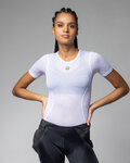 ALÉ Cyklistické tričko s krátkym rukávom - VELO ACTIVE INTIMO - biela