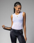 ALÉ Cyklistické tričko bez rukávov - VELO ACTIVE INTIMO - biela