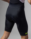ALÉ Cyklistické nohavice krátke s trakmi - CORSA 2.0 PRAGMA - čierna