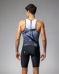 ALÉ Cyklistická kombinéza - HORIZON TRIATHLON - biela/šedá/čierna