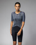 ALÉ Cyklistická kombinéza - BEYOND TRIATHLON - šedá/čierna