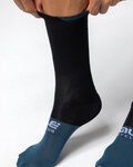 ALÉ Cyklistické ponožky klasické - SLIDE - čierna/modrá