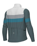 ALÉ Cyklistický dres s dlhým rukávom zimný - WOOL LINE - modrá/šedá