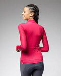 ALÉ Cyklistický dres s dlhým rukávom zimný - PR-E FOLLOW ME 2.0 LADY - ružová