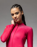 ALÉ Cyklistický dres s dlhým rukávom zimný - PR-E FOLLOW ME 2.0 LADY - ružová