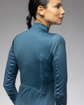 ALÉ Cyklistický dres s dlhým rukávom zimný - PR-E FOLLOW ME 2.0 LADY - modrá