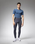 ALÉ Cyklistické tričko s dlhým rukávom - INTIMO K-BASE - modrá