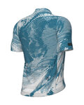 ALÉ Cyklistický dres s krátkym rukávom - FAN PR-E - modrá/biela
