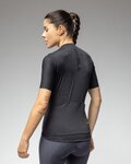 ALÉ Cyklistický dres s krátkym rukávom - EARTHY STYLE 2.0 PR-E - čierna