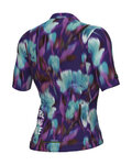 ALÉ Cyklistický dres s krátkym rukávom - JARDIN 2.0 PR-E - fialová/modrá