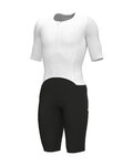 ALÉ Cyklistická kombinéza - TRIATHLON EAGLE TRI - biela/čierna