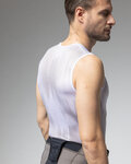 ALÉ Cyklistické tričko bez rukávov - INTIMO ARGON - biela