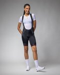 ALÉ Cyklistické nohavice krátke s trakmi - STRADA 2.0 PR-E - čierna