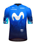 GOBIK Cyklistický dres s krátkym rukávom - ODYSSEY MOVISTAR TEAM 2024 - modrá/biela