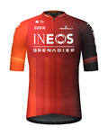 GOBIK Cyklistický dres s krátkym rukávom - ODYSSEY INEOS GRENADIERS 2024 - červená/oranžová