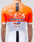 GOBIK Cyklistický dres s krátkym rukávom - ODYSSEY INEOS GRENADIERS 26 - biela/oranžová
