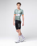 GOBIK Cyklistický dres s krátkym rukávom - ODYSSEY NETCOMPANY INEOS 26 - zelená/oranžová