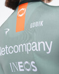 GOBIK Cyklistický dres s krátkym rukávom - ODYSSEY NETCOMPANY INEOS 26 - zelená/oranžová