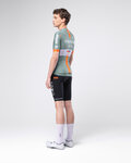 GOBIK Cyklistický dres s krátkym rukávom - ODYSSEY NETCOMPANY INEOS 26 - zelená/oranžová