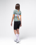 GOBIK Cyklistický dres s krátkym rukávom - ODYSSEY NETCOMPANY INEOS 26 - zelená/oranžová