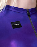 GOBIK Cyklistický dres s krátkym rukávom - ATTITUDE 2.0 - modrá/fialová
